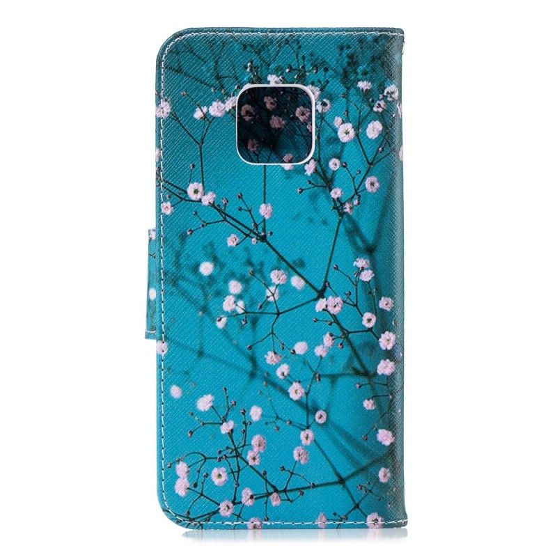 Nahkakotelo Huawei Mate 20 Pro Puhelinkuoret Kukkiva Puu