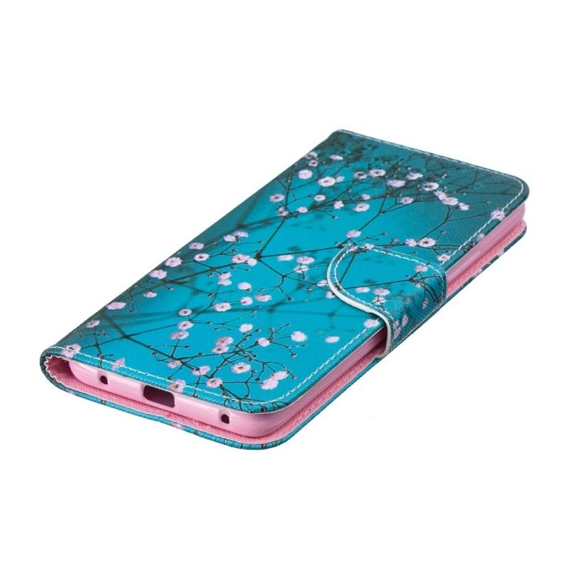 Nahkakotelo Huawei Mate 20 Pro Puhelinkuoret Kukkiva Puu