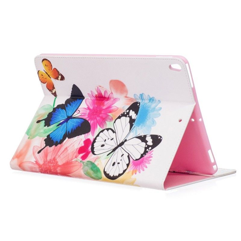 Kotelot iPad Pro 10.5" Maalatut Perhoset Ja Kukat Suojakuori