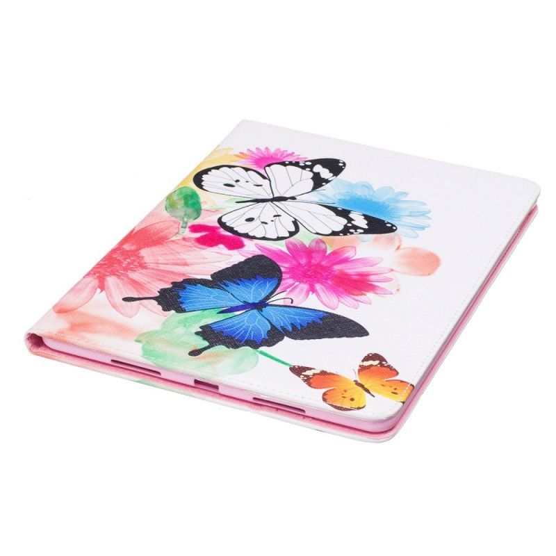 Kotelot iPad Pro 10.5" Maalatut Perhoset Ja Kukat Suojakuori