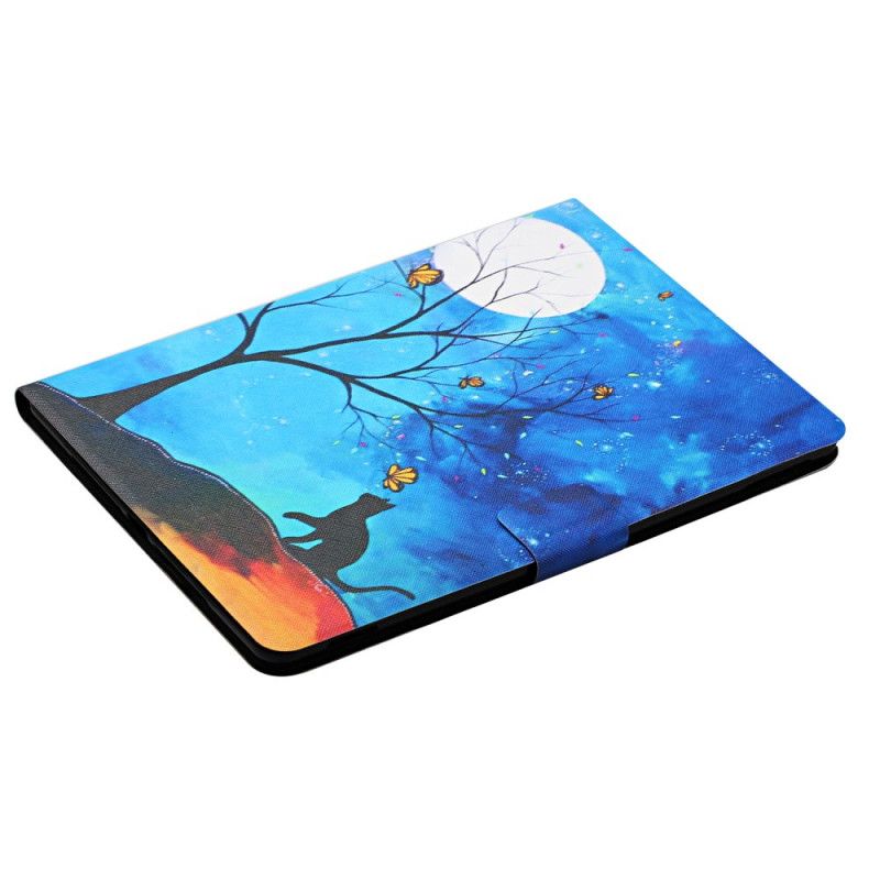 Kotelot iPad Pro 10.5" Tummansininen Keltainen Puu. Kuu Ja Aurinko Suojakuori