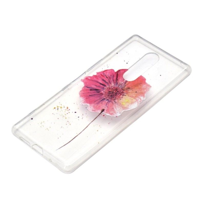 Kuori OnePlus 7 Pro Läpinäkyvä Vesiväri Unikko