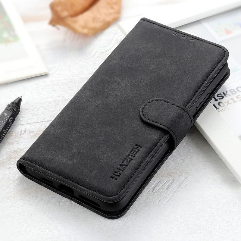 Flip Case Honor 10X Lite Punainen Musta Vintage Khazneh Nahkatehoste Matta