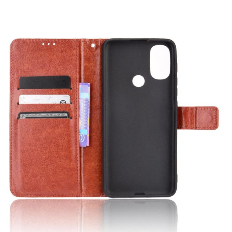 Flip Kotelot Moto E20 / E30 / E40 Flashy Faux Leather