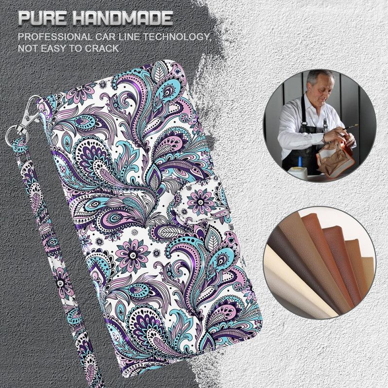Flip Kotelot Moto E20 / E30 / E40 Paisley Pattern