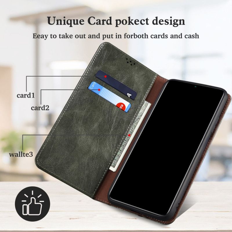 Flip Kotelot Moto E20 / E30 / E40 Vahattu Keinonahka Suojakuori