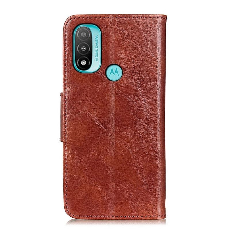 Kotelot Moto E20 / E30 / E40 Puhelinkuoret Kaksipuolinen Magneettiläppä