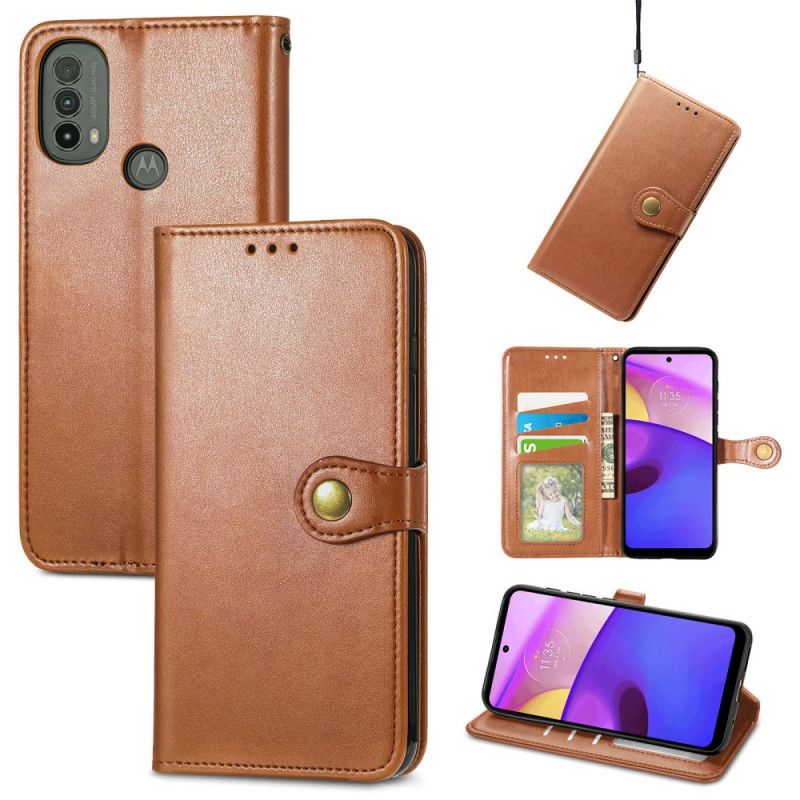 Kotelot Moto E20 / E30 / E40 Puhelinkuoret Keinonahka Ja Vintage-lukko