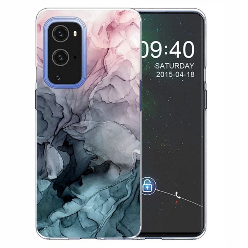 Kuori OnePlus 9 Pro Magenta Harmaa Värillinen Marmori