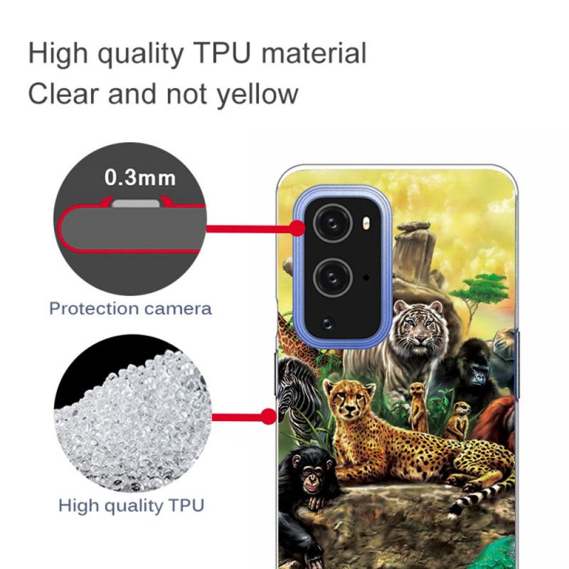 Kuori OnePlus 9 Pro Safarieläimet Suojakuori