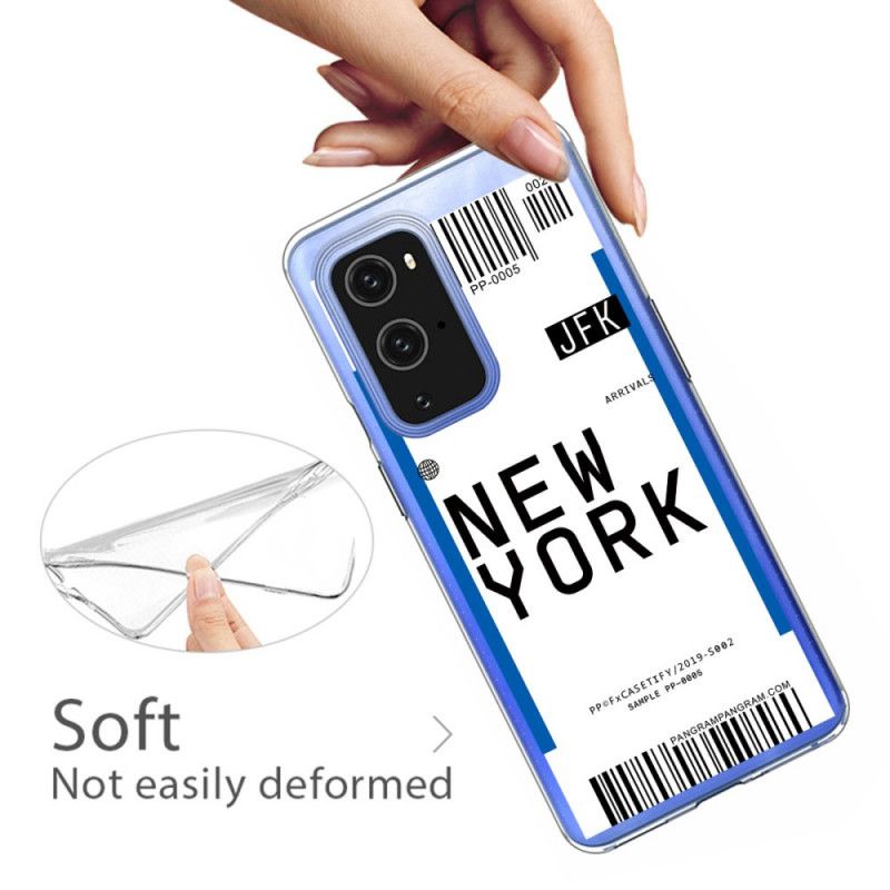 Kuori OnePlus 9 Pro Tummansininen Musta Maihinnousukortti New Yorkiin Suojakuori