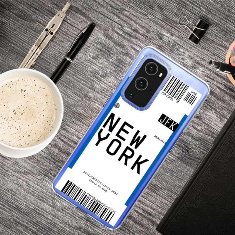 Kuori OnePlus 9 Pro Tummansininen Musta Maihinnousukortti New Yorkiin Suojakuori