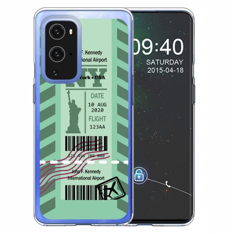 Kuori OnePlus 9 Pro Tummansininen Musta Maihinnousukortti New Yorkiin Suojakuori