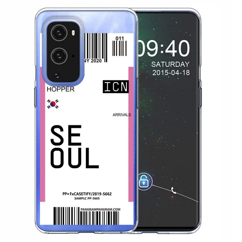 Kuori OnePlus 9 Pro Vaaleanpunainen Magenta Maihinnousukortti Souliin