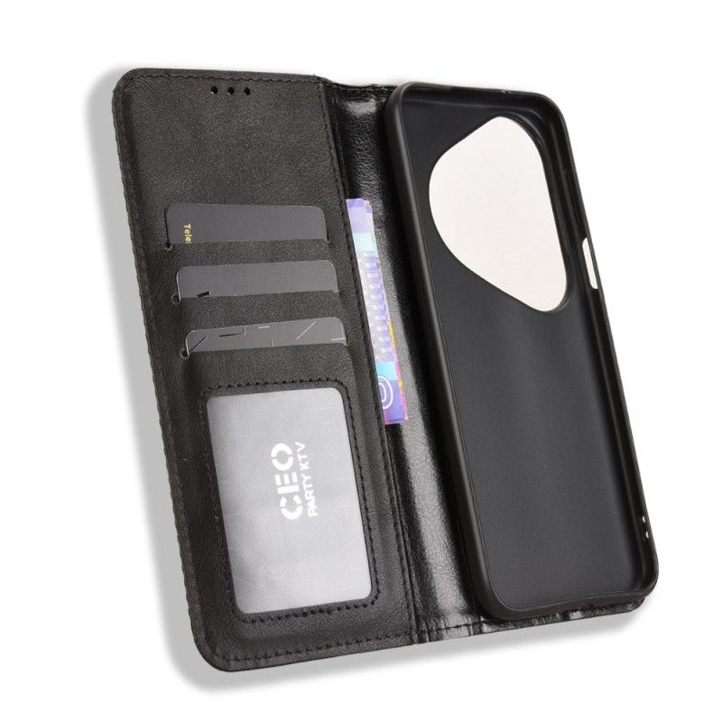 Nahkakotelo Huawei Pura 80 Pro Vintage-reunus