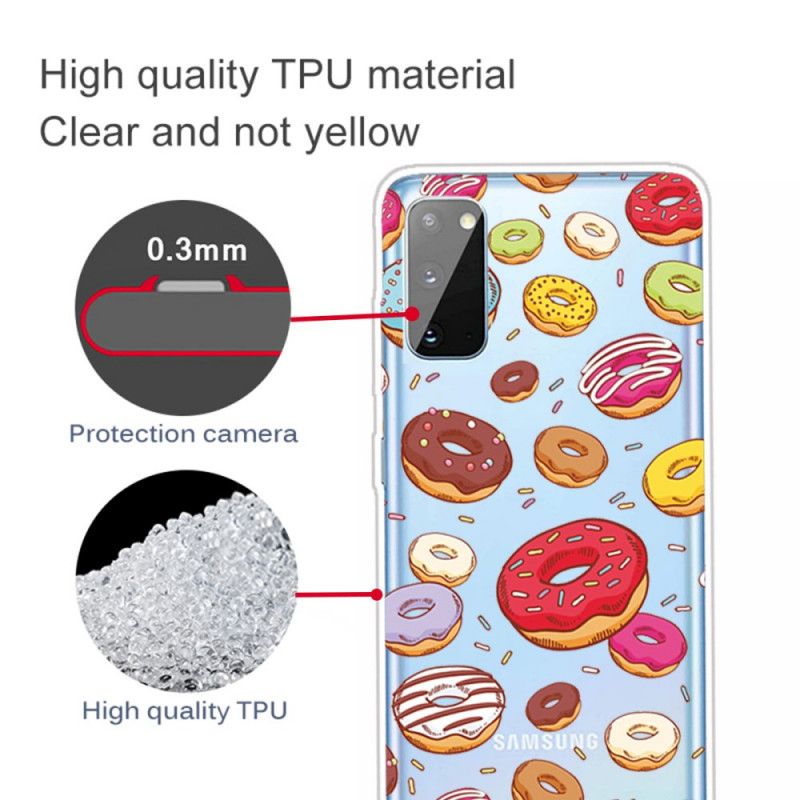 Kuori Samsung Galaxy A41 Rakkaus Munkkeja