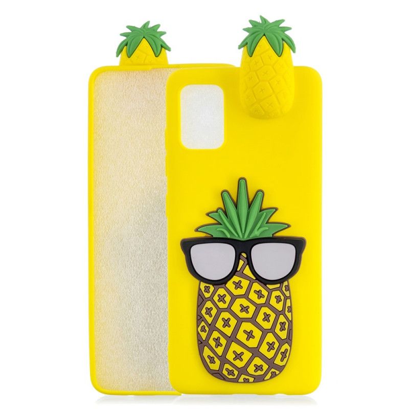 Kuori Samsung Galaxy A41 Viileä 3D-Ananas