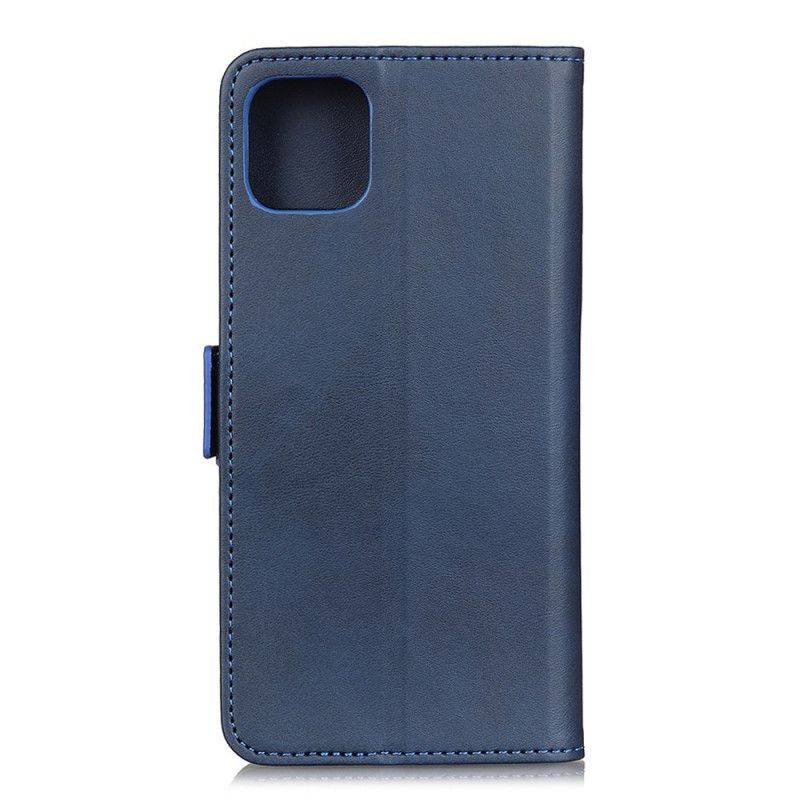 Suojakuori Samsung Galaxy A41 Tummansininen Kaksinkertainen Läppä