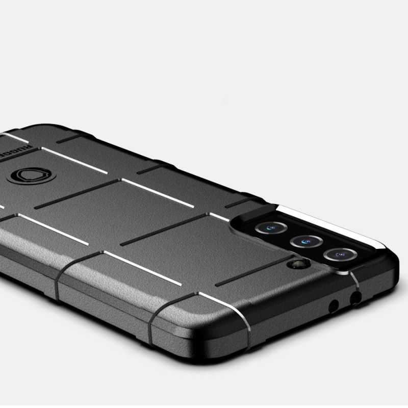 Kuori Samsung Galaxy S21 5G Harmaa Musta Kestävä Kilpi
