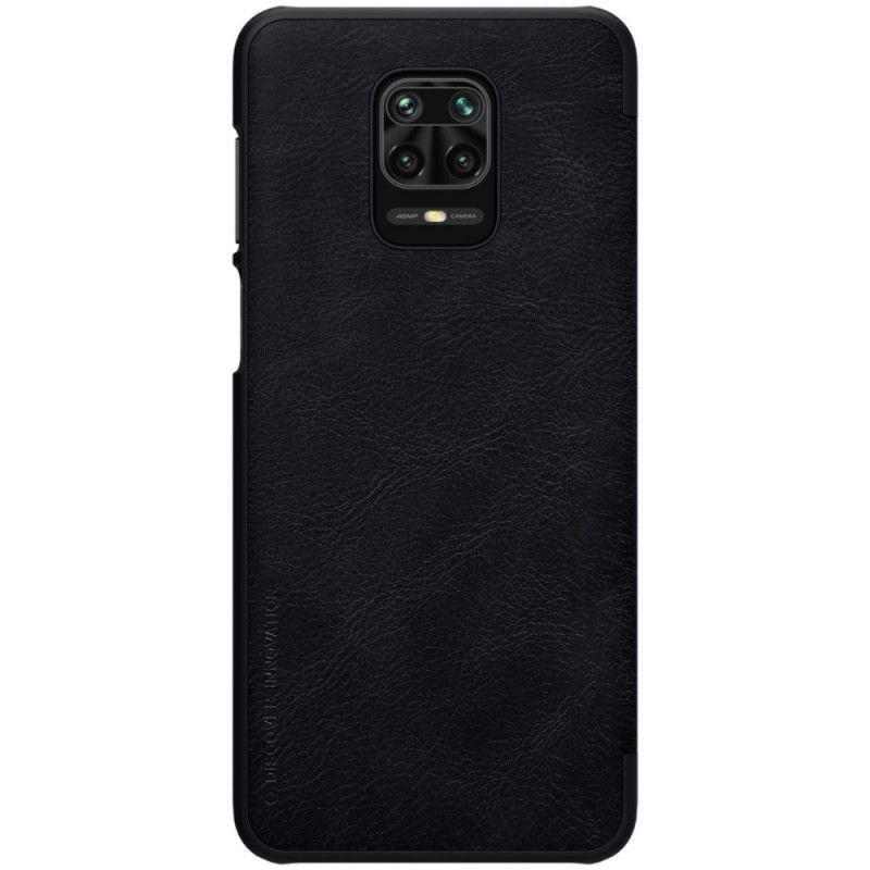 Flip Kotelot Xiaomi Redmi Note 9S / Note 9 Pro Punainen Musta Nillkin Qin -Sarja Suojakuori