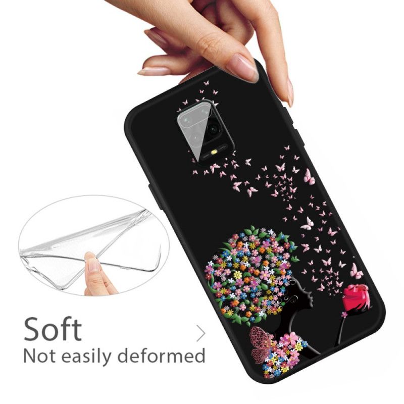 Kuori Xiaomi Redmi Note 9S / Note 9 Pro Nainen. Jolla On Kukallinen Pää Suojakuori