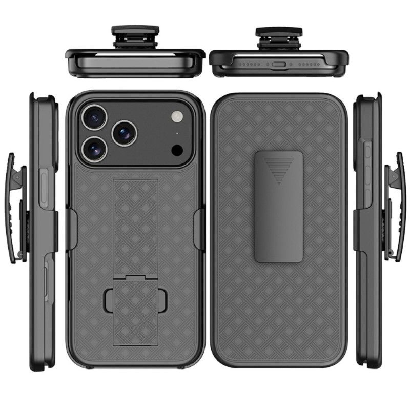 Case iPhone 17 Pro Puhelinkuoret Liukuva Jalustalla Ja Klipsillä