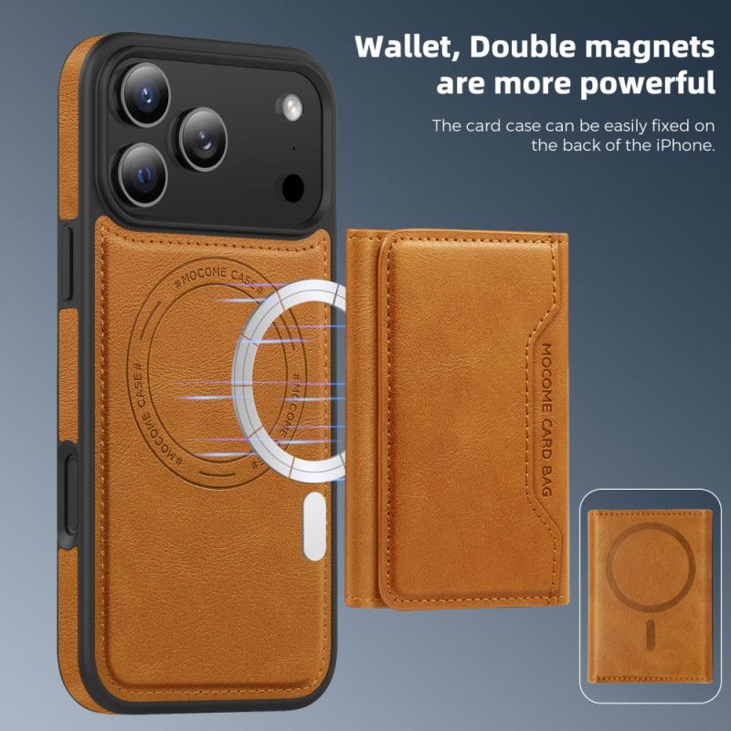 Case iPhone 17 Pro Puhelinkuoret Magsafe Premium Irrotettavalla Kortilla Pidike