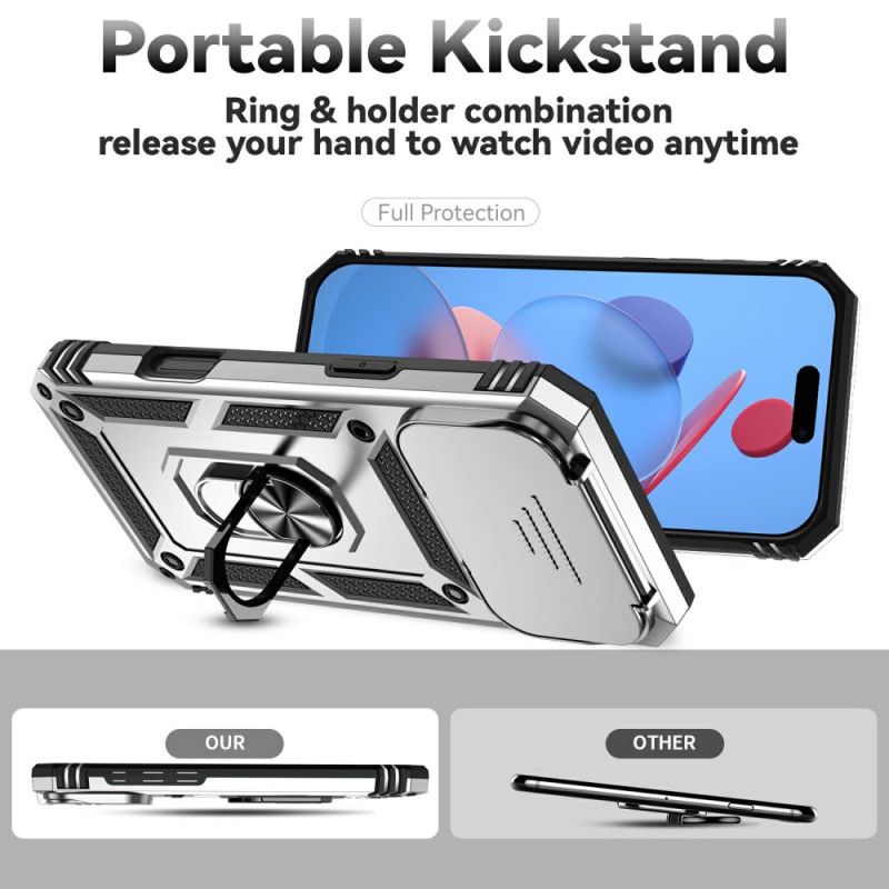 Kuori iPhone 17 Pro Kestävä Linssisuojalla Ja Jalustalla