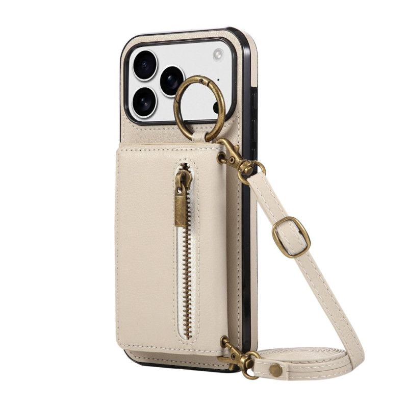 Kuori iPhone 17 Pro Lompakko Olkahihnalla Suojakuori