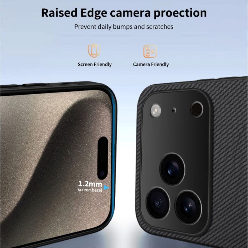 Kuori iPhone 17 Pro Magsafe-yhteensopiva Hiilikuitu Suojakuori