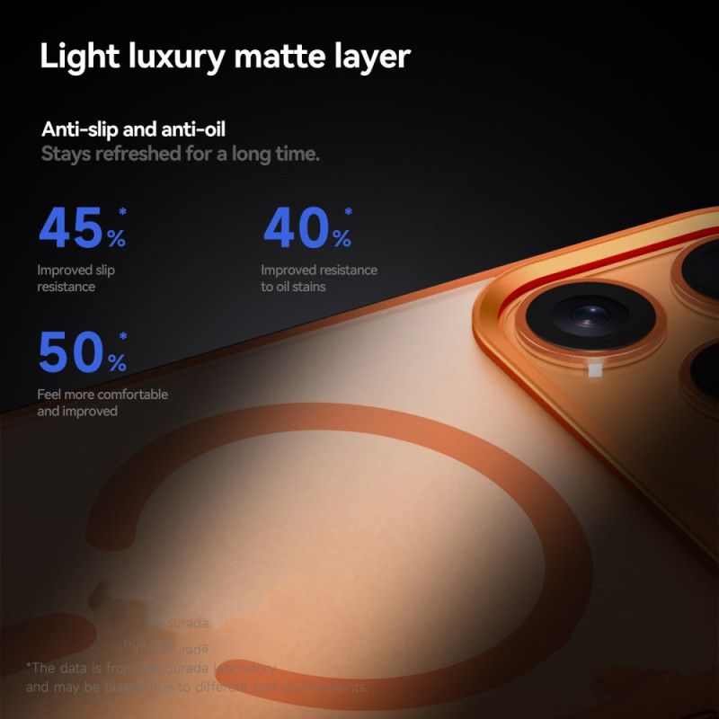 Kuori iPhone 17 Pro Magsafe-yhteensopiva Puoliläpinäkyvä