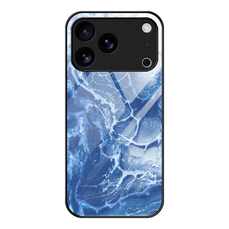 Kuori iPhone 17 Pro Marmorikuvioinen Lasi Suojakuori