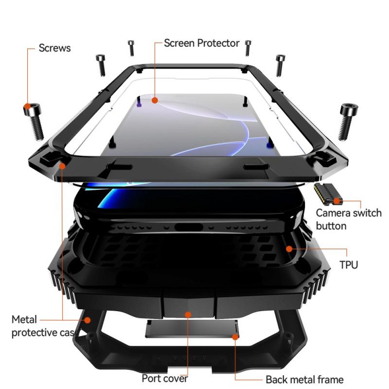 Kuori iPhone 17 Pro R-just Täysi Suojaus