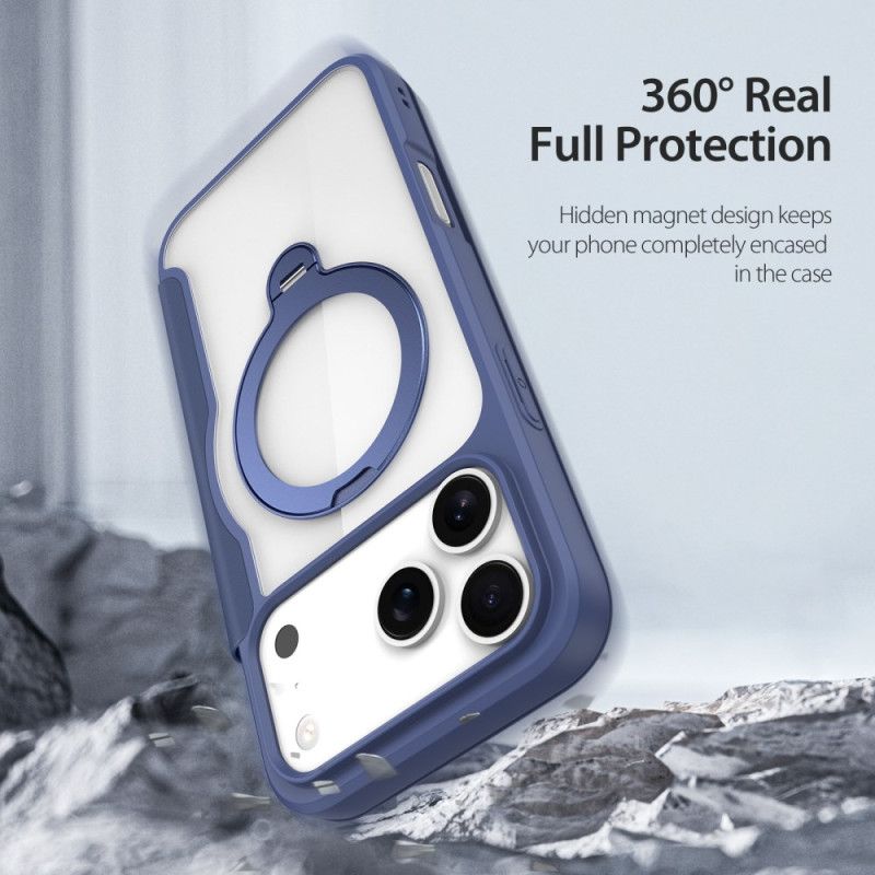 Nahkakotelo iPhone 17 Pro Puhelinkuoret Skin X Pro -sarja Dux Ducis -jalustalla