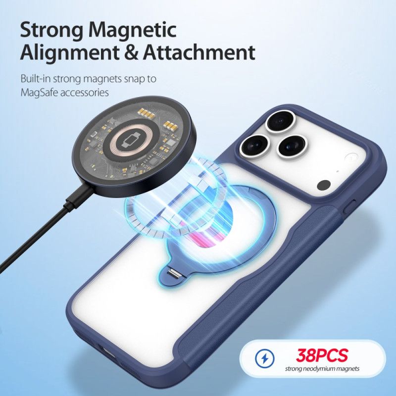 Nahkakotelo iPhone 17 Pro Puhelinkuoret Skin X Pro -sarja Dux Ducis -jalustalla