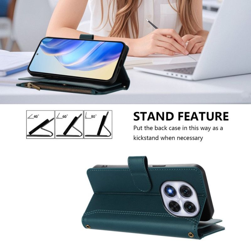 Kotelot Xiaomi Redmi Note 14 Pro 4g 9 Korttipaikan Lompakko Ja Nauha