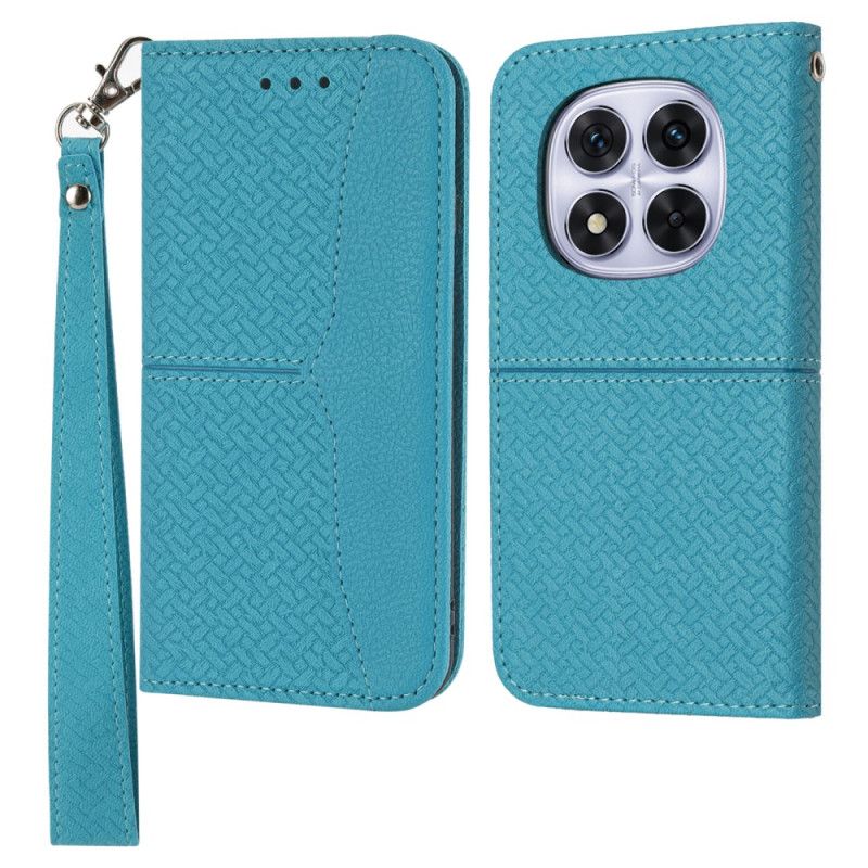 Kotelot Xiaomi Redmi Note 14 Pro 4g Kudottu Tekstuuri Hihnalla