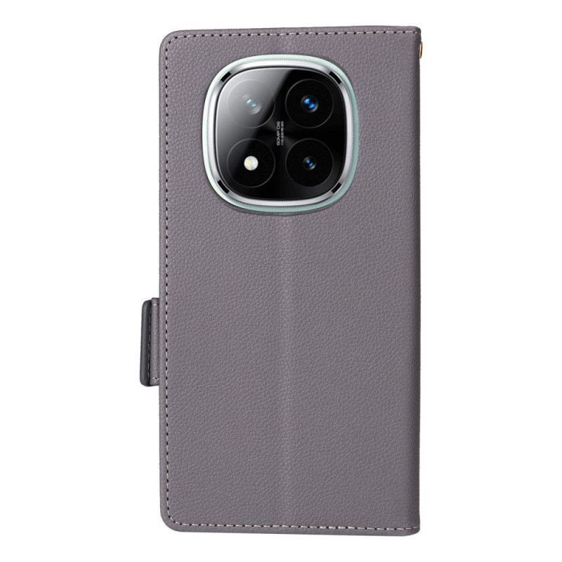 Kotelot Xiaomi Redmi Note 14 Pro 4g Litsikuvioinen Tekonahkahihna