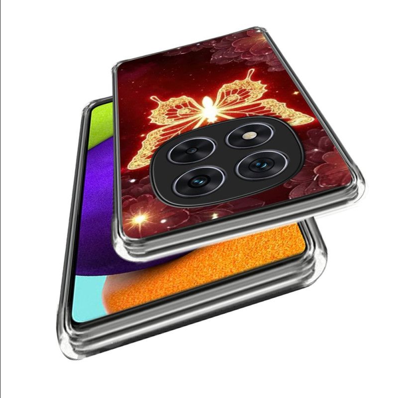 Kuori Xiaomi Redmi Note 14 Pro 4g Kultainen Perhonen Suojakuori