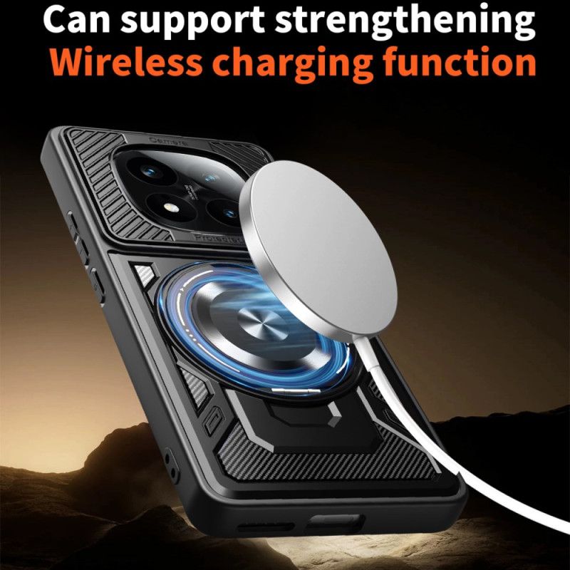 Kuori Xiaomi Redmi Note 14 Pro 4g Magneettinen Kääntyvä Jalusta