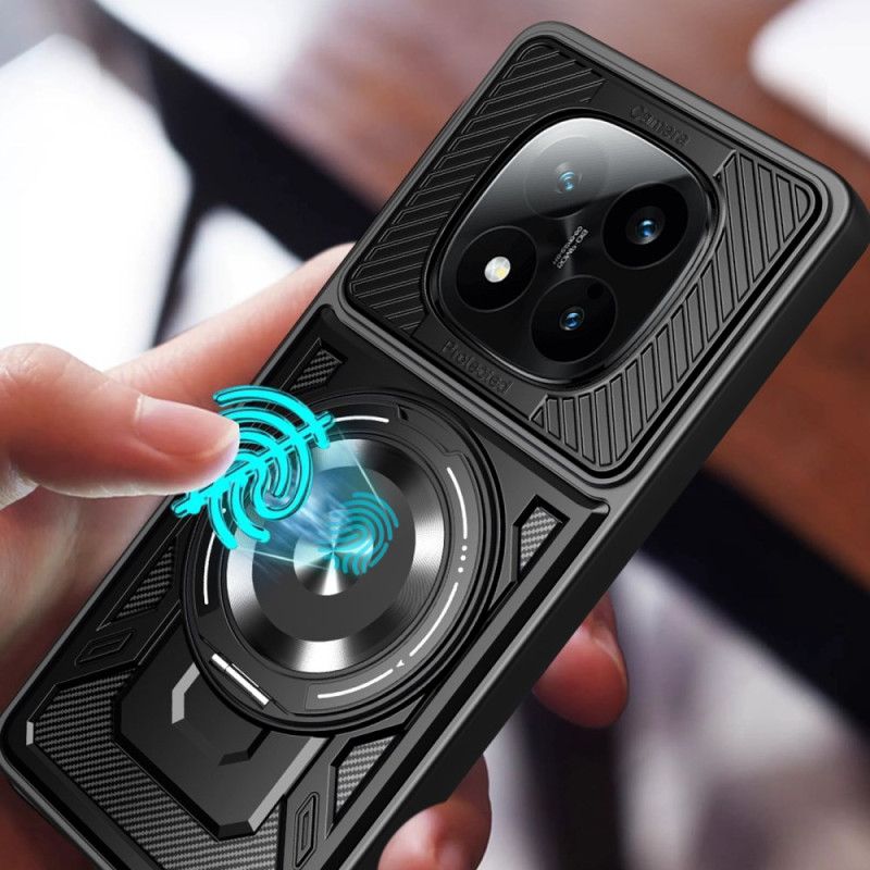 Kuori Xiaomi Redmi Note 14 Pro 4g Magneettinen Kääntyvä Jalusta