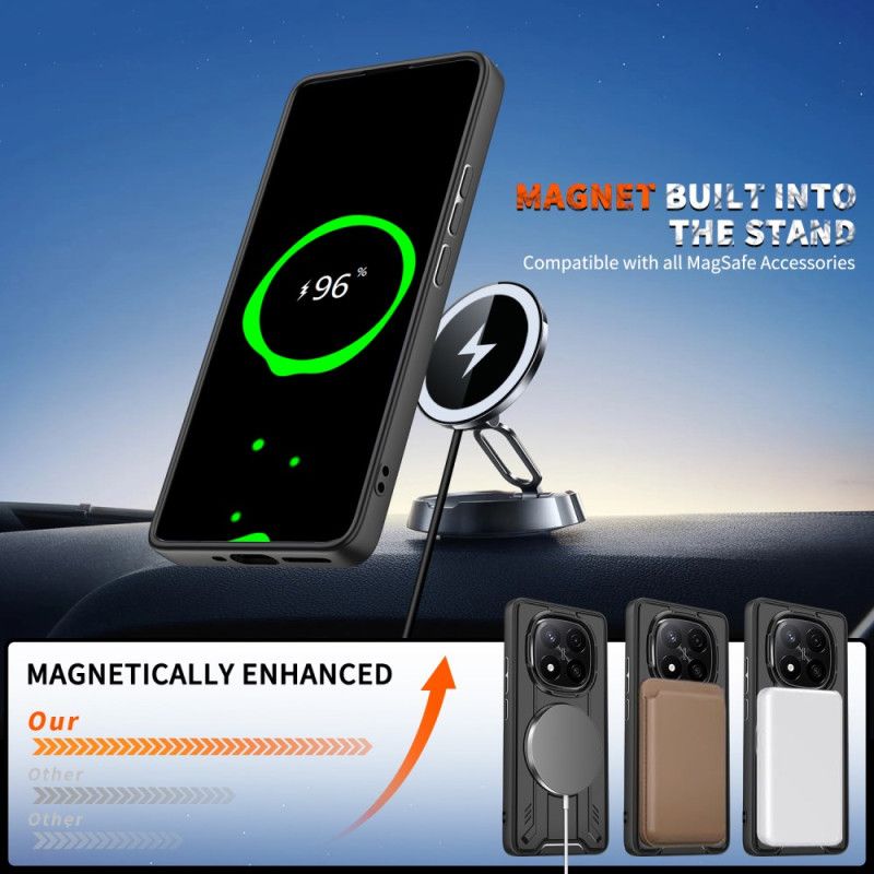 Kuori Xiaomi Redmi Note 14 Pro 4g Magsafe-yhteensopiva Pyörivän Jalustan Kanssa