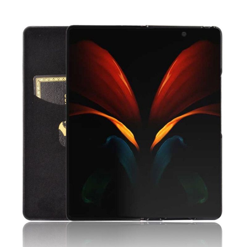 Case Samsung Galaxy Z Fold 2 Punainen Musta Puhelinkuoret Hiilikuitu