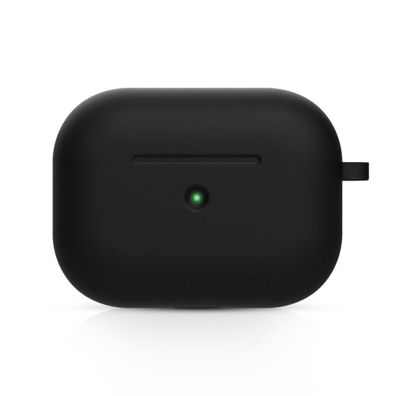 Case Kuoret AirPods Pro Valkoinen Musta Puhelinkuoret Iskunkestävä Silikoni Karabiinilla