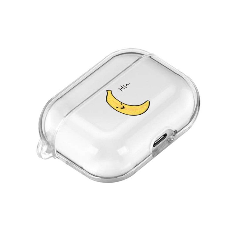 Kuori AirPods Pro Beige Läpinäkyvä Silikonihedelmäsarja