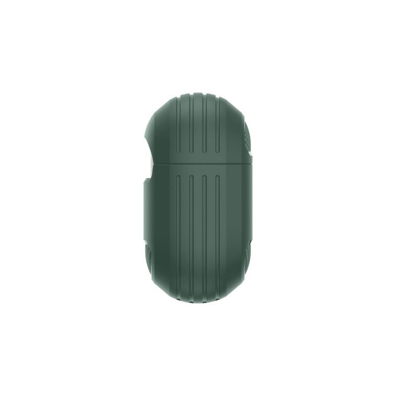 Kuori AirPods Pro Harmaa Musta Hiilikuitu Karabiinilla