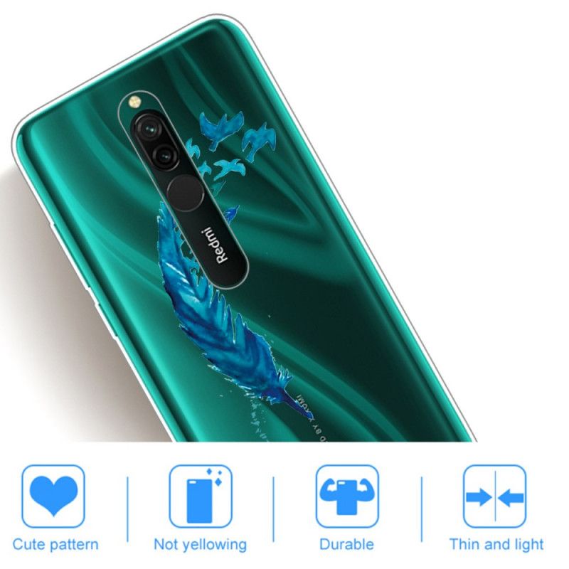 Case Kuoret Xiaomi Redmi 8 Puhelinkuoret Kaunis Sininen Sulka