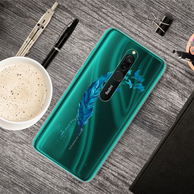 Case Kuoret Xiaomi Redmi 8 Puhelinkuoret Kaunis Sininen Sulka