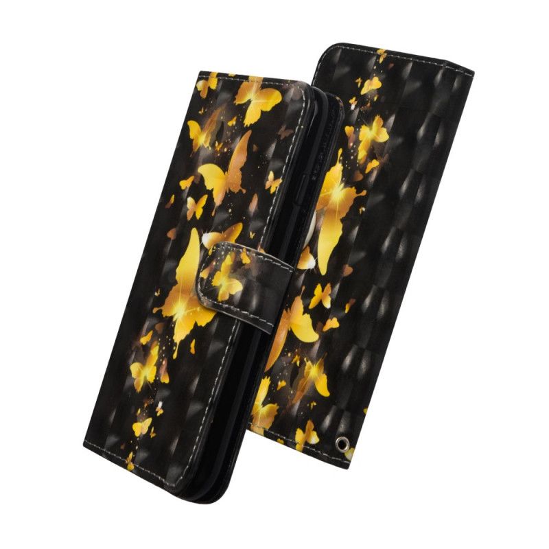 Flip Case Xiaomi Redmi 8 Keltaiset Perhoset