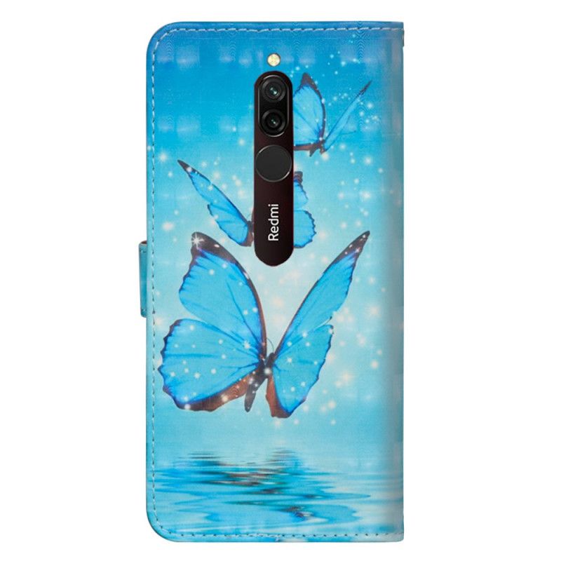Kotelot Xiaomi Redmi 8 Lentävät Siniset Perhoset Suojakuori